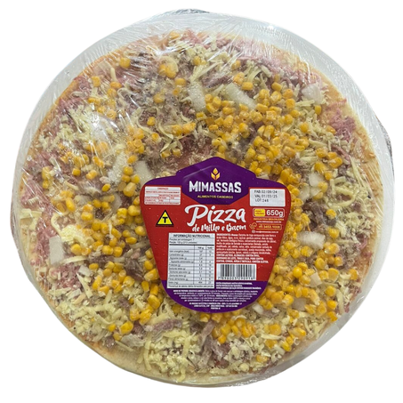 Pizza mimassas cong 650g milho e bacon