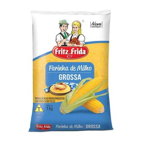 Farinha de milho grossa fritz e frida 1kg