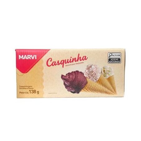 Casquinha Para Sorvete Marvi Mix Doce 138g
