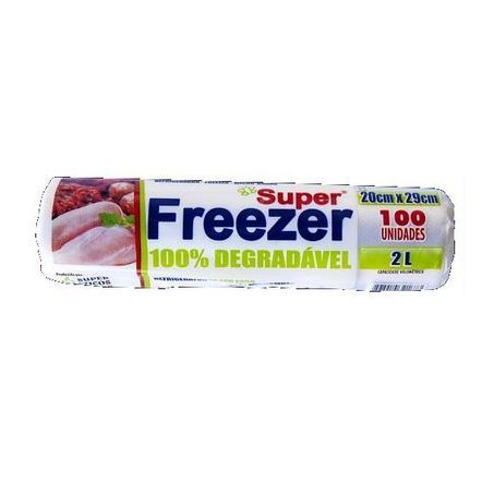 EMBALAGEM CONGELAR SUPER FREEZER 2L COM 100 UNIDADE 