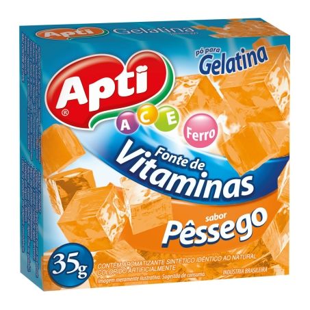 GELATINA PO PESSEGO APTI 20G