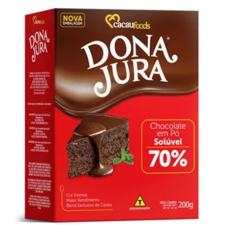 CACAU 70% DONA JURA 200G