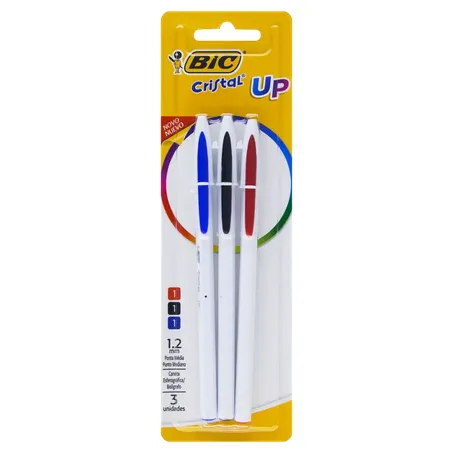 Caneta bic cristal up c/3 un