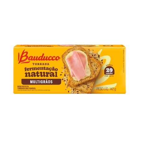 Torrada multigrãos bauducco 142g