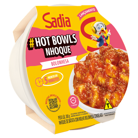 Nhoque Sadia Hot Bowls Molho Bolonhesa 300g