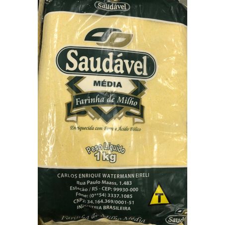 Farinha de milho saudavel media 1kg