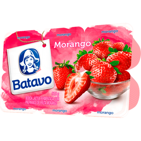BEBIDA LÁCTEA BATAVO MORANGO BANDEJA 510G