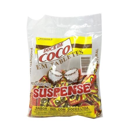 Bala/doce de coco suspense 150g