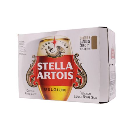Cerveja stella artois 350ml c/8 und 360-4