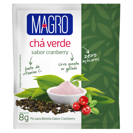 CHA MAGRO ZERO 8G VERDE CRANBERRY