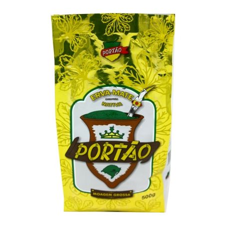 Erva Mate Portão Laminada Moída Grossa Pacote 500g 