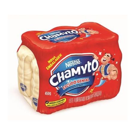 Leite fermentado chamyto 450g pack c/6