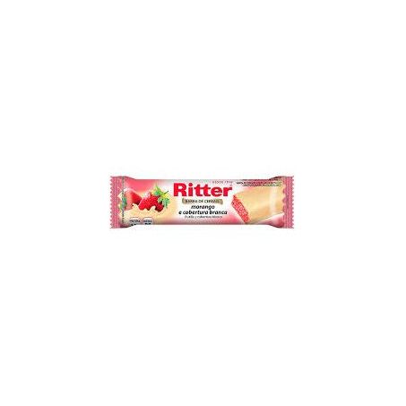 BARRA CEREAL RITTER MORANGO/CHOCOLATE BRANCO 20G