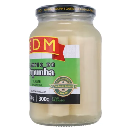 Palmito gdm pupunha tolete 300g 360-5