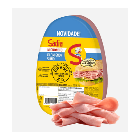 Mignoneto sadia file mignon suino 180g*