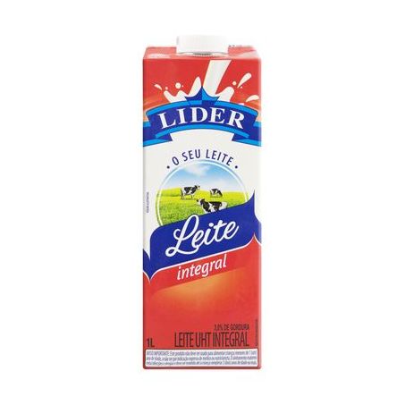 Leite Longa Vida Lider 1l Com Tampa Integral