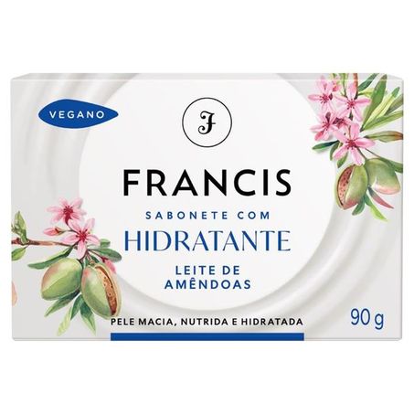 Sabonete Francis Em Barra Hidrantante Amendoas Caixa 90g 
 