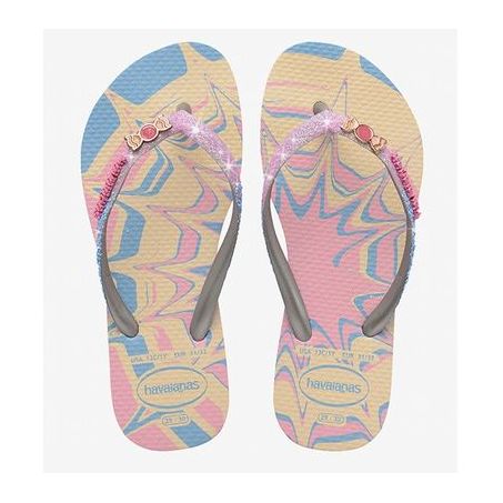 Havaianas kids slim glitter rosa 27/28