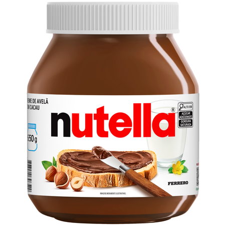 CREME DE AVELÃ NUTELLA FERRERO 650G