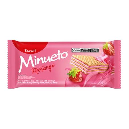 Wafer Parati Minueto Morango 81 G 9600400999