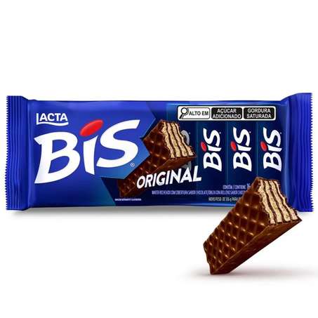 Chocolate lacta 100,8 16un biss c/wafer original ao leite