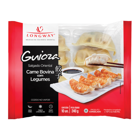 Guioza long way carne bovina com legumes 240g