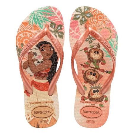 CHINELO HAVAIANAS SLIM KIDS 29 PRINCESS ROSA CLAY
