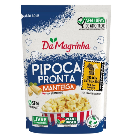 Pipoca pronta manteiga da magrinha 65g