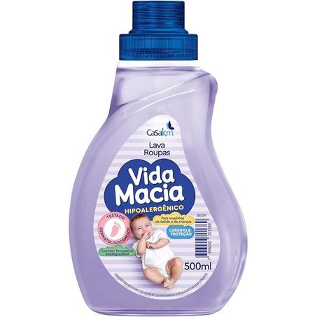 Lava roupas líquido vida macia 500ml