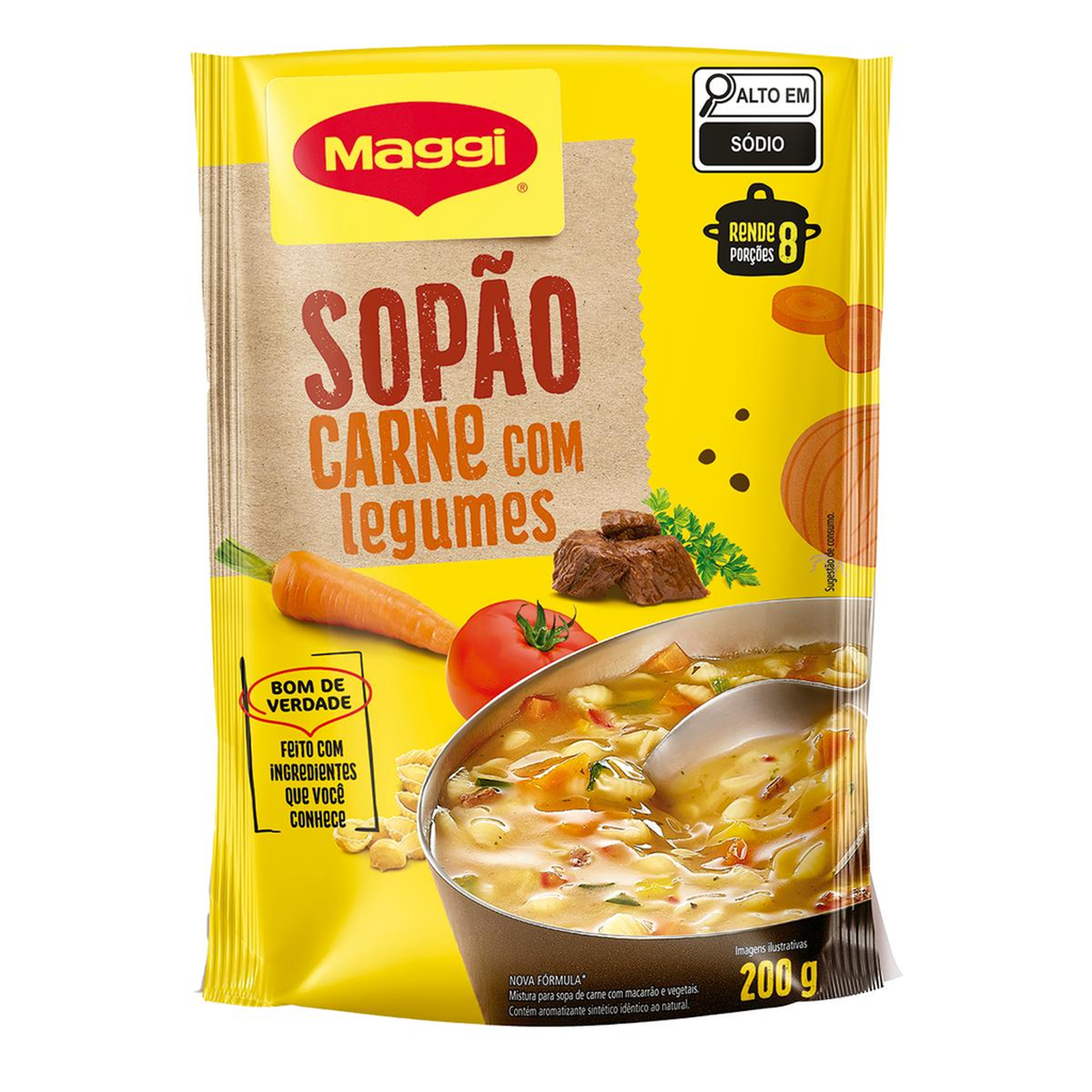 Sopão Maggi 200g - Carne com Legumes
