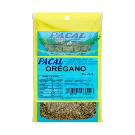 Orégano Pacal Pacote 5G