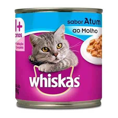 RACAO GATO WHISKAS ATUM AO MOLHO LT 290G