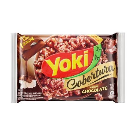 Pipoca de Microondas Yoki com Cobertura de Chocolate 160G