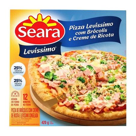 Pizza seara levissimo brócolis 420g