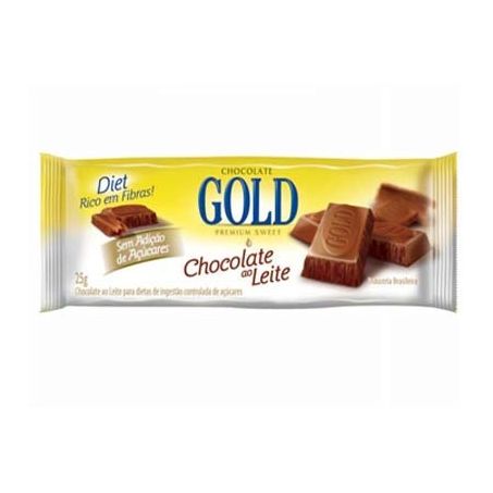 Choc gold 25g ao leite diet
