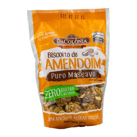 BISCOITO DE AMENDOIM 200G DACOLONIA