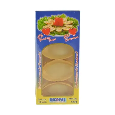 Barquinha Colela Incopal Com 40 Unidades 120g