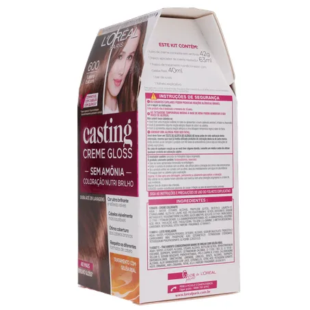 Tinta Para Cabelo Creme Gloss Louro Escuro 600 Casting L'oréal 600LT 360-6