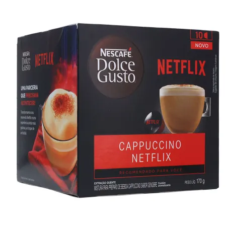 Cápsula Nescafé Dolce Gusto Cappuccino Netflix 10un 170g 
  360-33