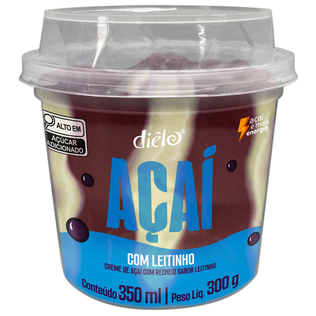 Sorvete dielo acai com leitinho pote 350gr