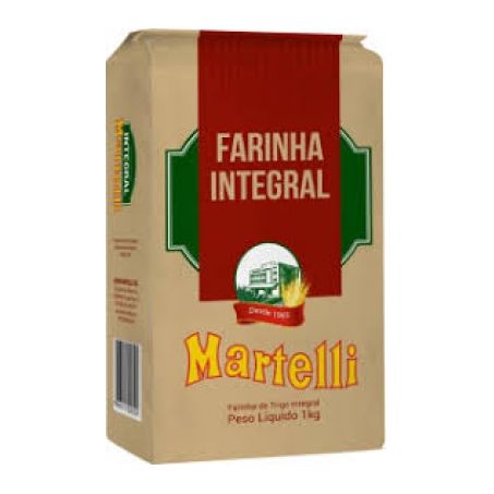 Farinha de trigo integral martelli 1 kg