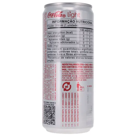 Refrigerante Coca Cola Light 310ML 360-2