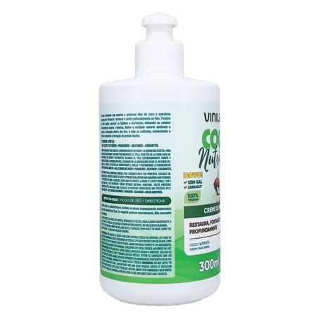 Creme de Pentear Vinilady Coco Nutrição Frasco 300ml 360-29