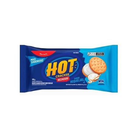 Biscoito rech parati hot cracker requeijao 100g.