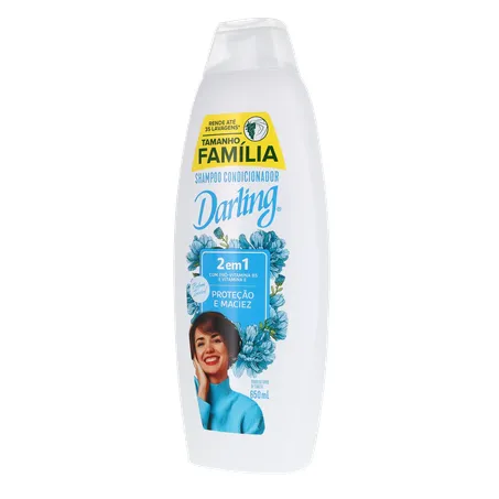 Shampoo 2 em 1 Original Darling Frasco 650ml Tamanho Família 360-2