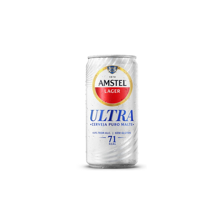 Cerveja Amstel Ultra Puro Malte Sem Glúten Lata 269Ml