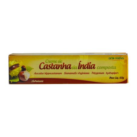 CREME DE CASTANHA DA INDIA COMPOSTO 60G ARTE NATIVA 360-1
