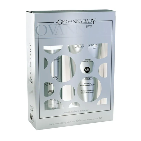 Loçao Hidr. Giovanna Baby + Body Silver