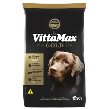 RACAO VITTAMAX CAES GOLD PREM 1KG ESPEC