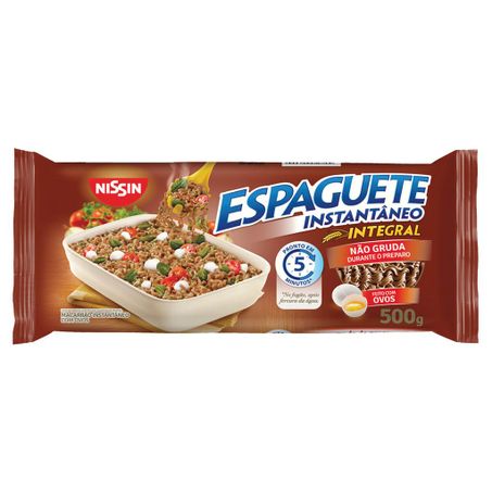 Macarrão Instantâneo Integral Espaguete Nissin 5 Minutos